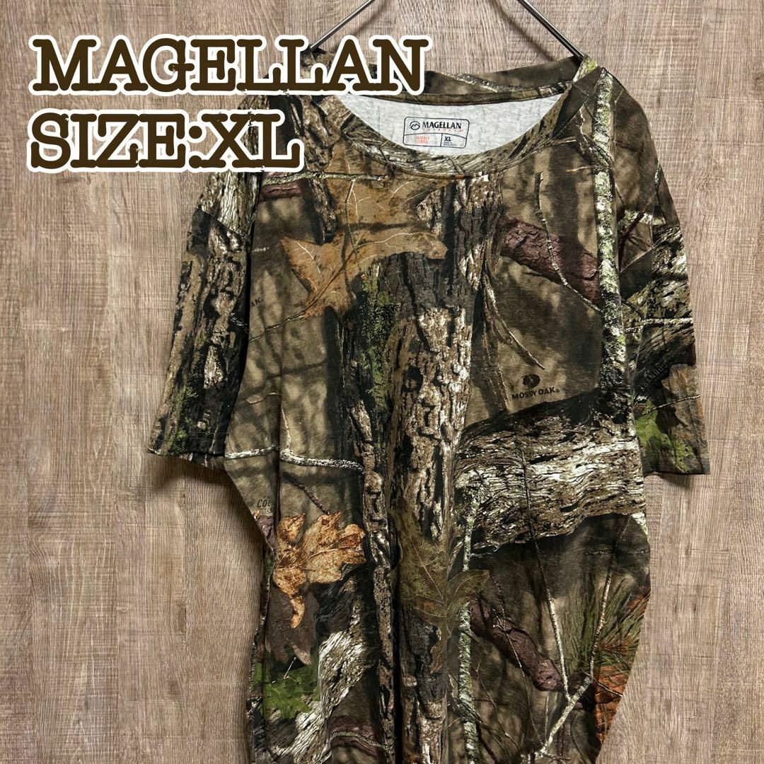 古着　MAGELLAN Tシャツ　MOSSY OAK リアルツリーカモフラ　XL メンズのトップス(Tシャツ/カットソー(半袖/袖なし))の商品写真