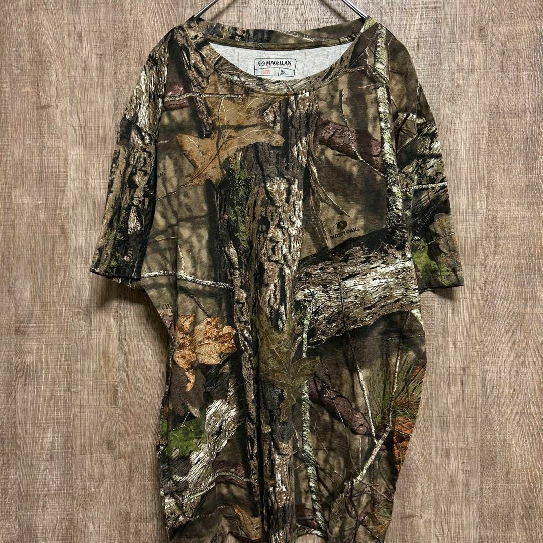 古着　MAGELLAN Tシャツ　MOSSY OAK リアルツリーカモフラ　XL メンズのトップス(Tシャツ/カットソー(半袖/袖なし))の商品写真