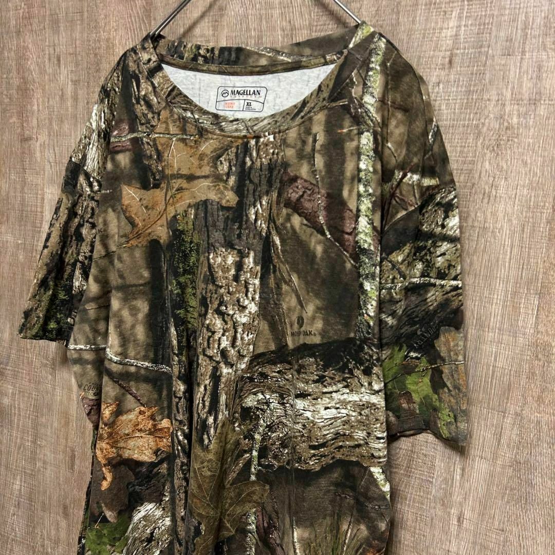 古着　MAGELLAN Tシャツ　MOSSY OAK リアルツリーカモフラ　XL メンズのトップス(Tシャツ/カットソー(半袖/袖なし))の商品写真