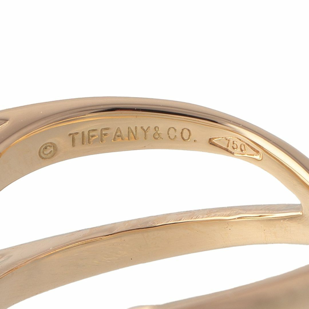 Tiffany & Co.(ティファニー)のティファニー インフィニティ ダブルクロス リング 12号～12.5号 750YG 新品仕上げ済 TIFFANY【16916】 レディースのアクセサリー(リング(指輪))の商品写真