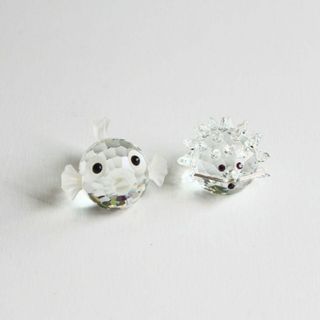 スワロフスキー(SWAROVSKI)のスワロフスキー 金魚 ハリネズミ クリスタルオブジェ(置物)