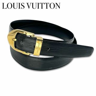 LOUIS VUITTON - ルイヴィトン M6832 エピ クラシック ゴールド ベルト メンズ ブラック