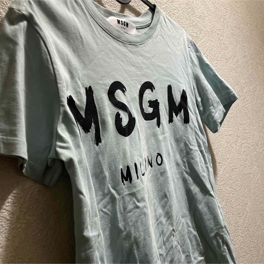 MSGM(エムエスジイエム)のMSGM トップス　Tシャツ　ブルー レディースのトップス(カットソー(長袖/七分))の商品写真