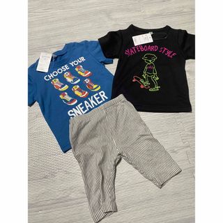 西松屋 - 新品•タグ付き　80 男の子　Tシャツ　パンツ　まとめ