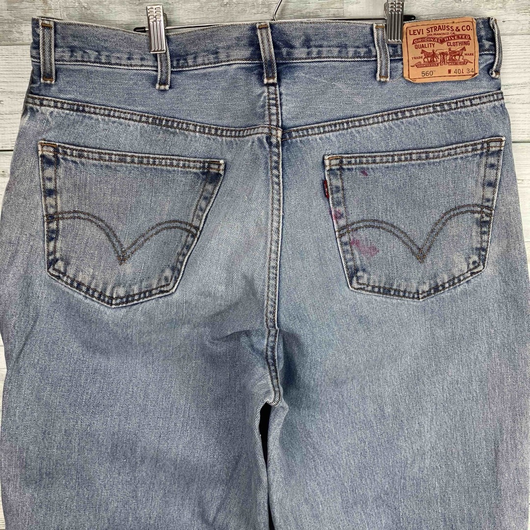 Levi's(リーバイス)のLevi's リーバイス560 w40 ライトブルー デニムパンツ メンズのパンツ(デニム/ジーンズ)の商品写真