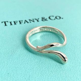 ティファニー(Tiffany & Co.)のティファニー ティアドロップ リング ウェーブ ペレッティ 10号 cw7(リング(指輪))