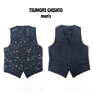 ツモリチサト(TSUMORI CHISATO)の★ TSUMORI CHISATO ツモリチサト メンズ★ ジレ ベスト 宇宙柄(ベスト)