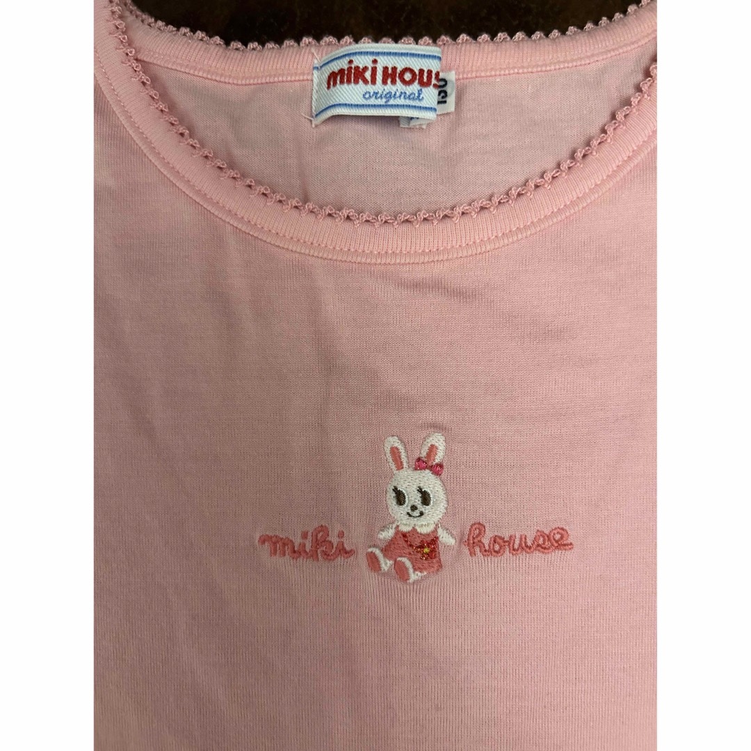 mikihouse(ミキハウス)の美品　ミキハウス　半袖Tシャツ　130㎝ キッズ/ベビー/マタニティのキッズ服女の子用(90cm~)(Tシャツ/カットソー)の商品写真