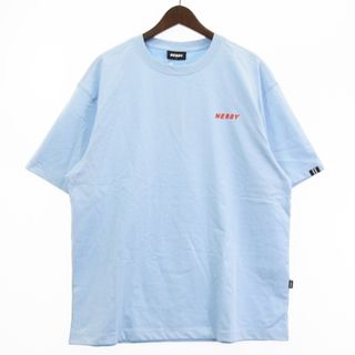 アザー(other)のノルディ タグ付き ロゴプリント Tシャツ カットソー 五分袖 水色 L(その他)