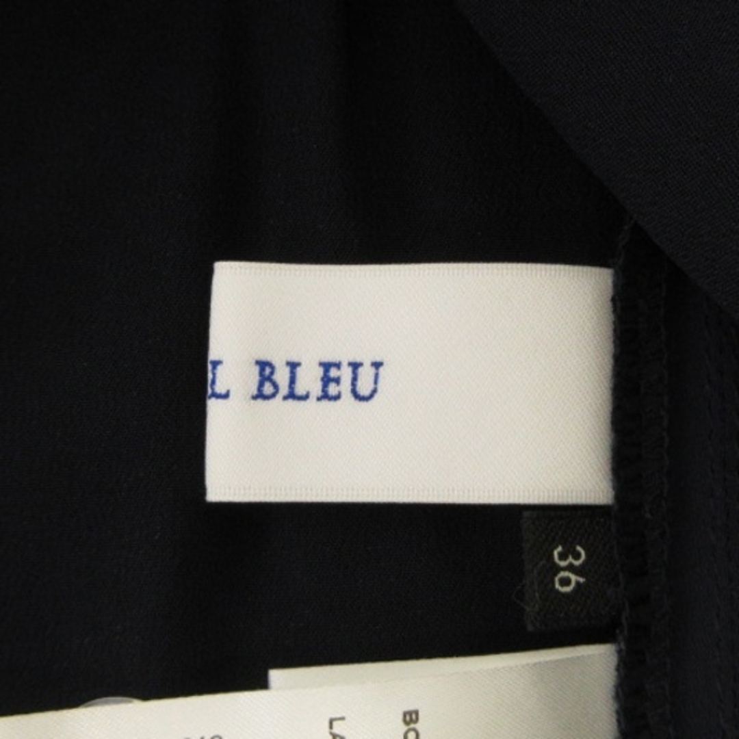 LE CIEL BLEU(ルシェルブルー)のルシェルブルー タイト スカート ひざ丈 イージー レース 紺 36 レディースのスカート(ひざ丈スカート)の商品写真