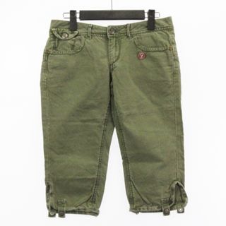 ジースター(G-STAR RAW)のジースターロウ クロップド パンツ コットン リネン 緑 カーキ 26(その他)