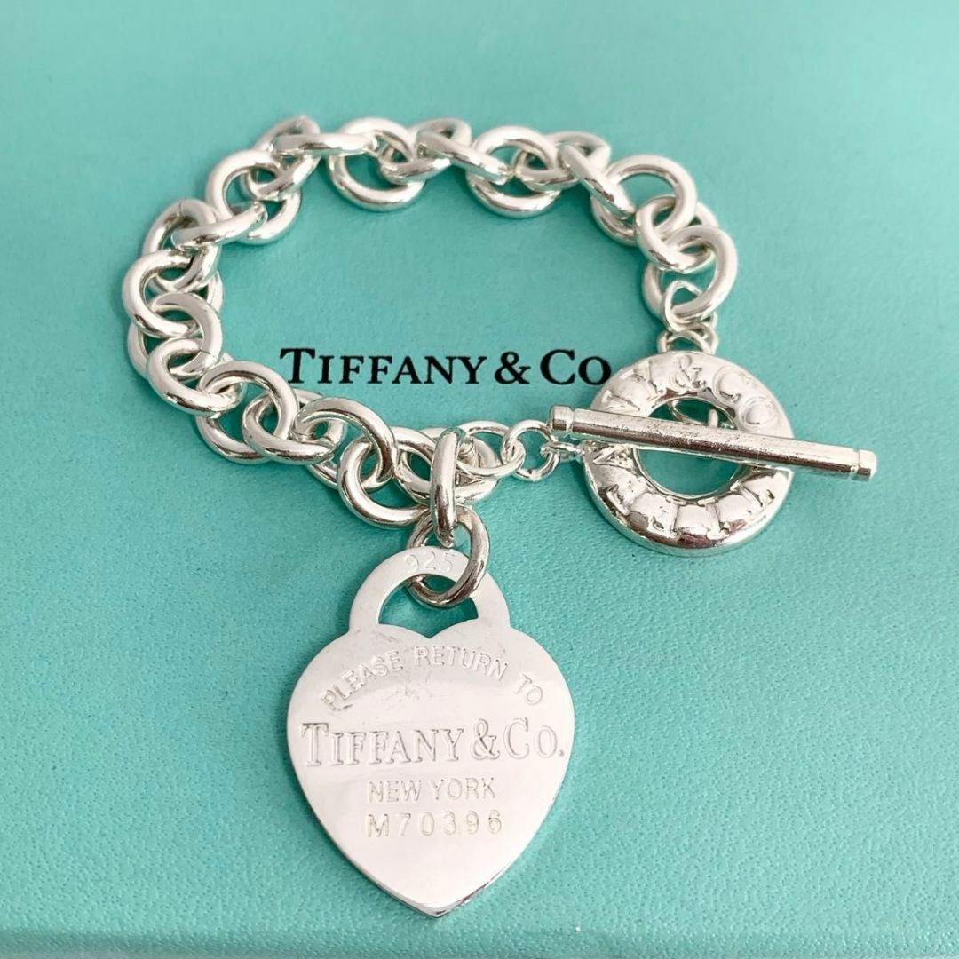 Tiffany & Co.(ティファニー)のティファニー 新品磨き リターントゥ トグル ハート ブレスレット 希少 cw9 レディースのアクセサリー(ブレスレット/バングル)の商品写真