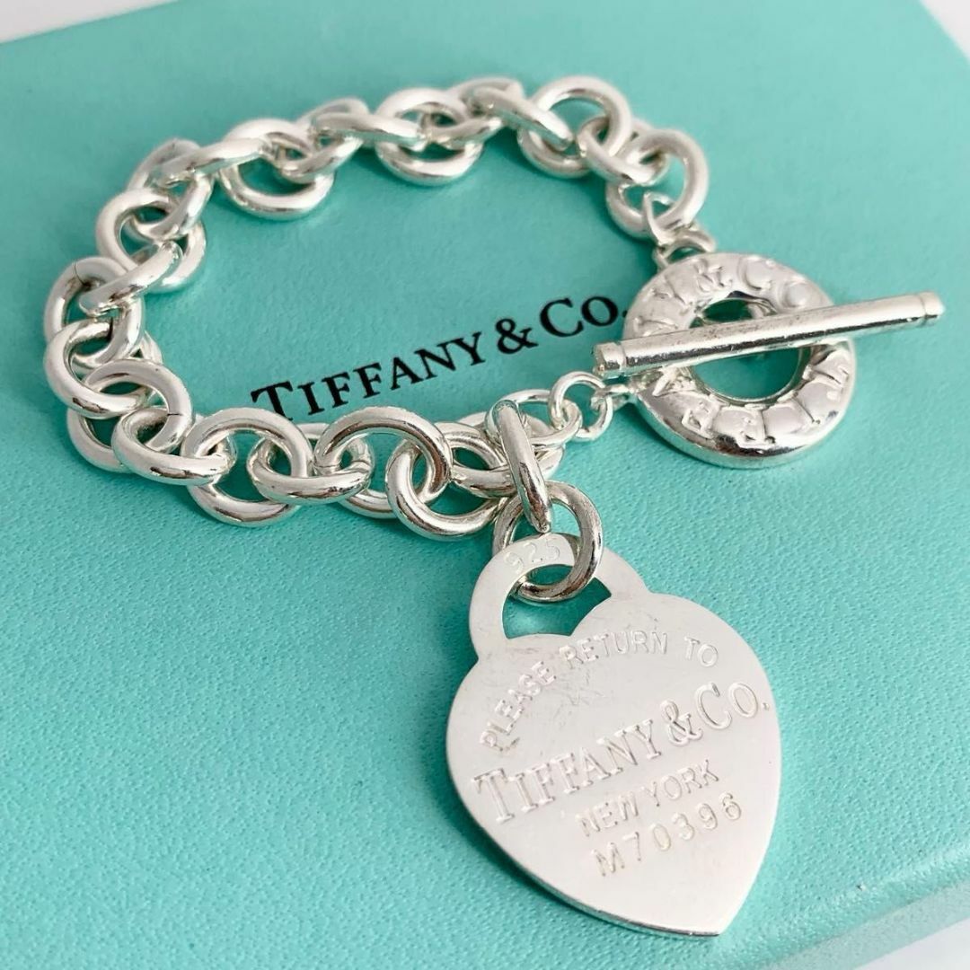 Tiffany & Co.(ティファニー)のティファニー 新品磨き リターントゥ トグル ハート ブレスレット 希少 cw9 レディースのアクセサリー(ブレスレット/バングル)の商品写真