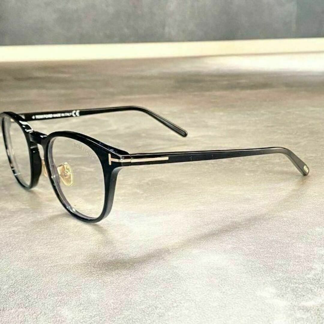 TOM FORD EYEWEAR(トムフォードアイウェア)の超人気！新品★TOMFORD高級メガネ TF5725 アジアンフィット黒ゴールド メンズのファッション小物(サングラス/メガネ)の商品写真