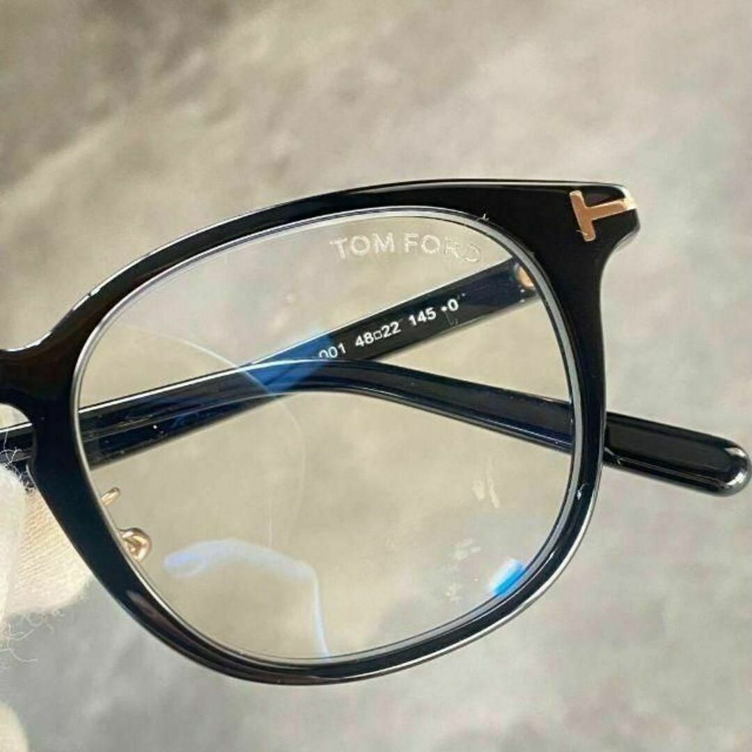 TOM FORD EYEWEAR(トムフォードアイウェア)の超人気！新品★TOMFORD高級メガネ TF5725 アジアンフィット黒ゴールド メンズのファッション小物(サングラス/メガネ)の商品写真