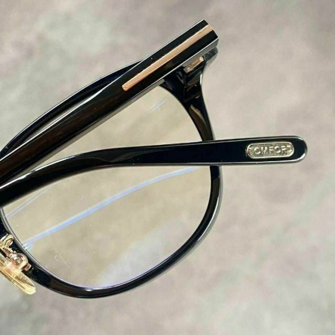 TOM FORD EYEWEAR(トムフォードアイウェア)の超人気！新品★TOMFORD高級メガネ TF5725 アジアンフィット黒ゴールド メンズのファッション小物(サングラス/メガネ)の商品写真