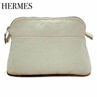 エルメス(Hermes)のエルメス ボリードポーチ20 マルチポーチ マルチケース 小物入れ アイボリー(ポーチ)