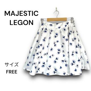 マジェスティックレゴン(MAJESTIC LEGON)のマジェスティックレゴン 花柄 キュロットスカート ミニスカート フリーサイズ(キュロット)