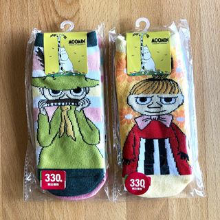 MOOMIN - ムーミンのびのびソックス2P×2セット 靴下 くるぶし スニーカーソックス