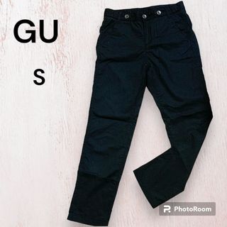 ジーユー(GU)の【美品】GU 綿100% パンツ 黒 S(カジュアルパンツ)