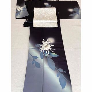Bアンティークお仕立て上がり正絹銘仙着物 青紫色地に花柄の通販 by Bアンティークお仕立て上がり正絹銘仙着物 青紫色地に花柄の通販 by
