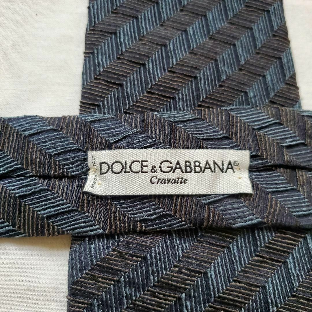 DOLCE&GABBANA(ドルチェアンドガッバーナ)の新品 未使用　DOLCE&GABBANA　ドルガバ　ブルー　ストライプ　ネクタイ メンズのファッション小物(ネクタイ)の商品写真