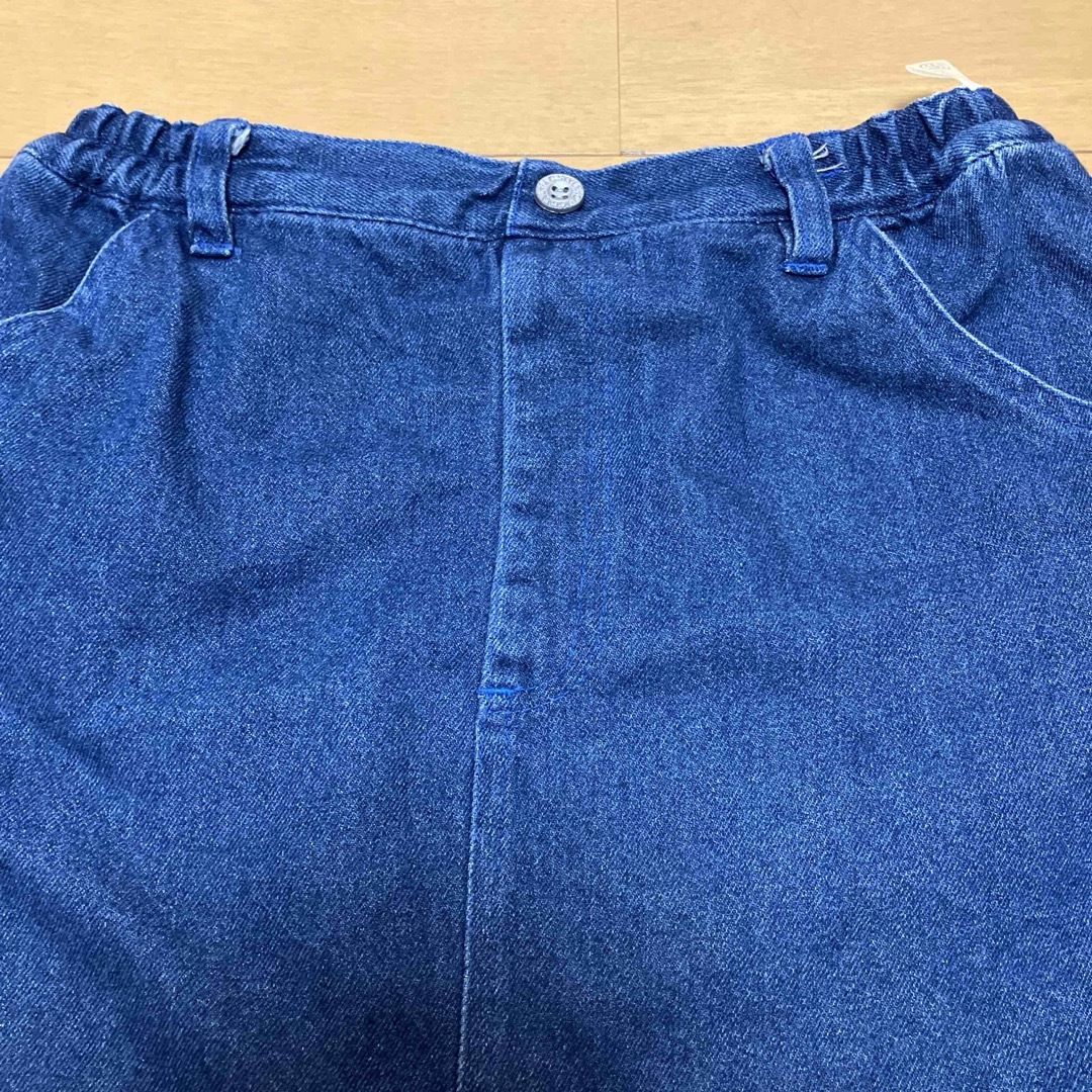 デニムスカート　ブルー　フリル　160 キッズ/ベビー/マタニティのキッズ服女の子用(90cm~)(スカート)の商品写真