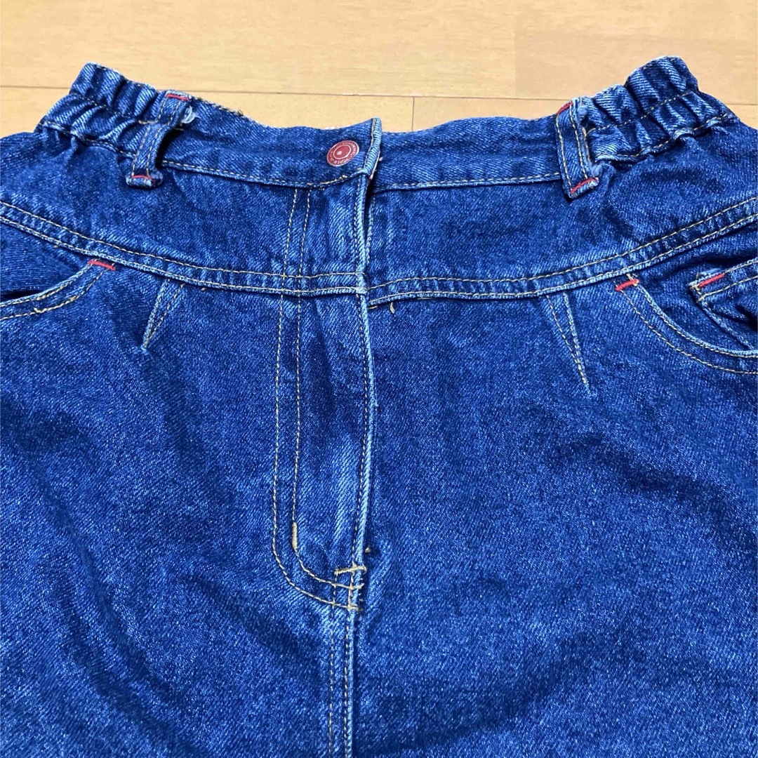 デニムスカート　ブルー　160 キッズ/ベビー/マタニティのキッズ服女の子用(90cm~)(スカート)の商品写真