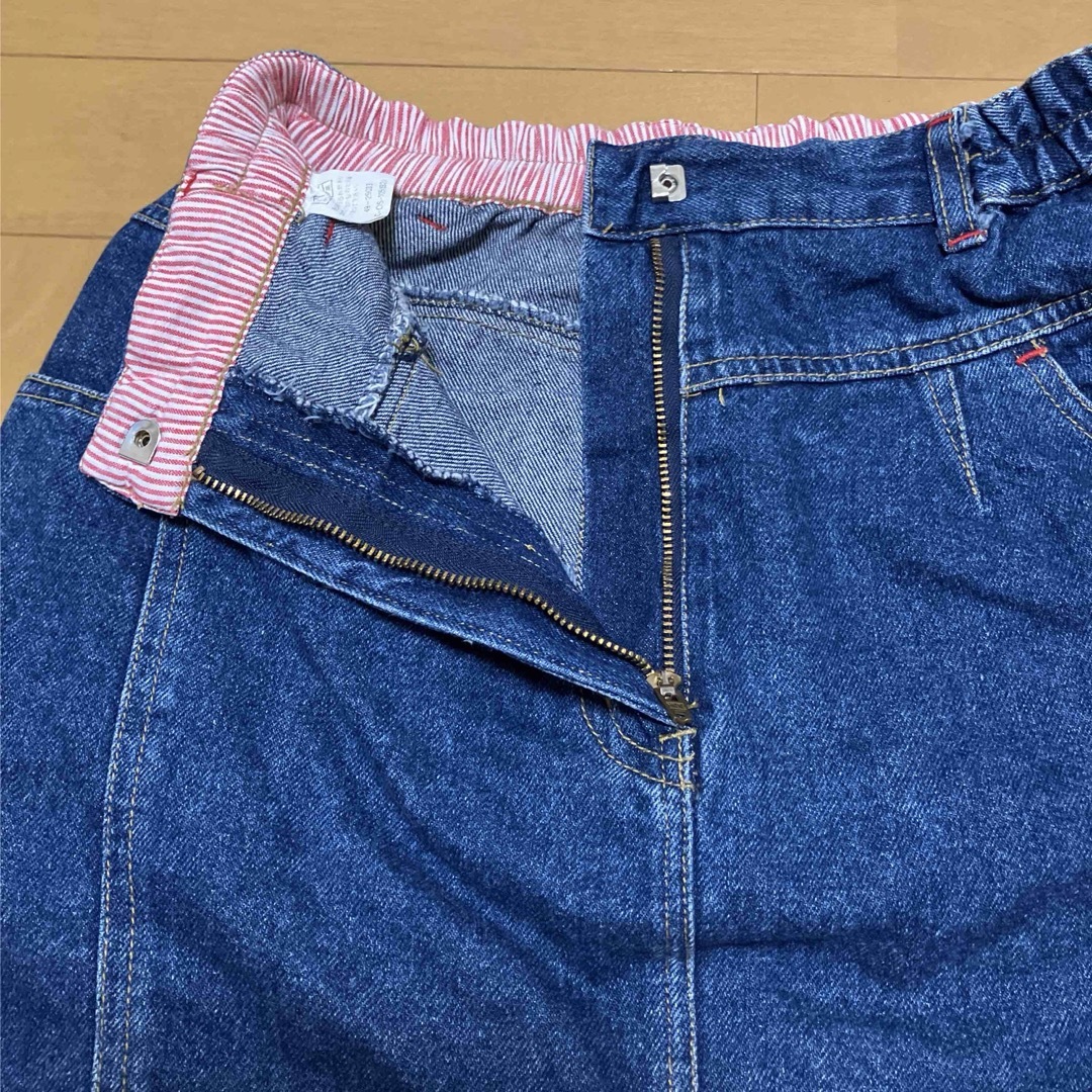 デニムスカート　ブルー　160 キッズ/ベビー/マタニティのキッズ服女の子用(90cm~)(スカート)の商品写真