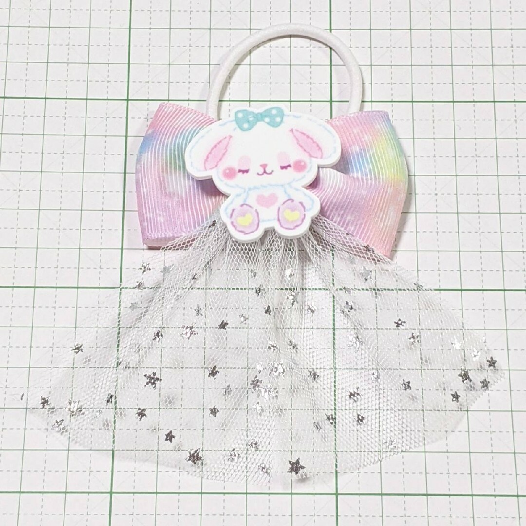 と☆も  様    リボン  ヘアゴム  ハンドメイド ハンドメイドのキッズ/ベビー(ファッション雑貨)の商品写真