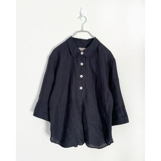 マーガレットハウエル SHIRTING LINEN 半袖シャツ ブラウス リネン