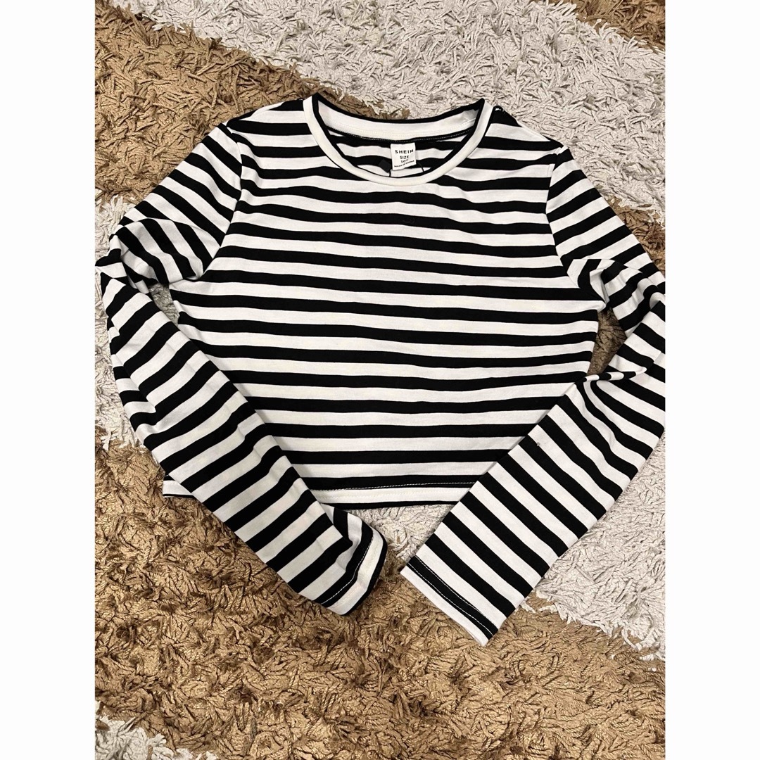 SHEIN(シーイン)のシーイン　ベーシックトップス　3点セット キッズ/ベビー/マタニティのキッズ服女の子用(90cm~)(Tシャツ/カットソー)の商品写真