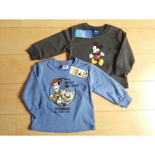 ディズニー(Disney)のDisney子供服トレーナー*新品ミッキー*未使用スウェット*送料無料キッズ(Tシャツ/カットソー)