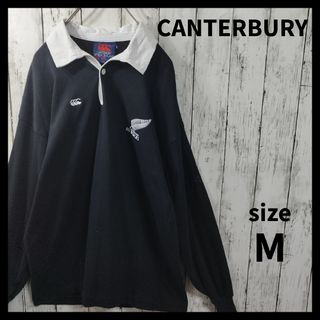 カンタベリー(CANTERBURY)の【CANTERBURY】ALL BLACKS Rugby Shirt　D868(ポロシャツ)