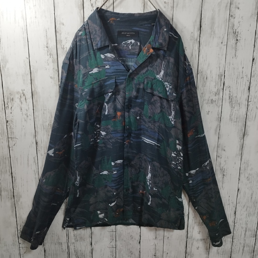 All Saints(オールセインツ)の【ALL SAINTS】Patterned Rayon Shirt　D912 メンズのトップス(シャツ)の商品写真