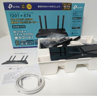 ティーピーリンク(TP-Link)のWi-Fi6ルーター完動品TP-LINK無線LAN■ARCHER AX20(PC周辺機器)