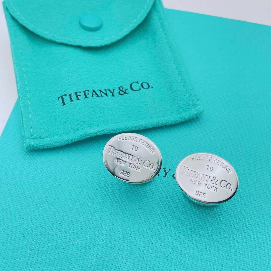 Tiffany & Co.(ティファニー)の【極美品】Tiffany & Co オーバル　リターントゥ　カフス　カフリンクス メンズのファッション小物(カフリンクス)の商品写真