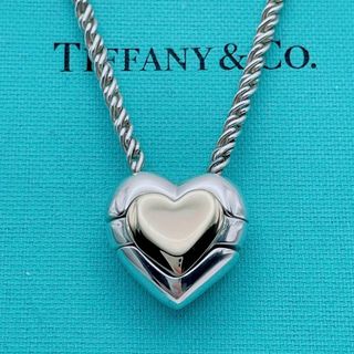 ティファニー(Tiffany & Co.)の【極美品】Tiffany & Co. ネックレス　ハート　ツイストロープ　Ｋ18(ネックレス)