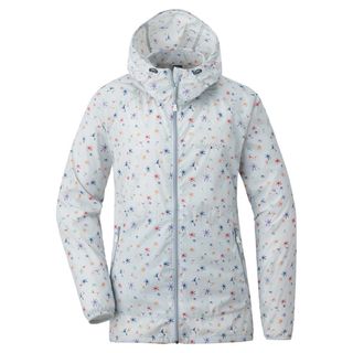 モンベル(mont bell)の美品　定価約7千円　モンベル　ウインドブラストプリントパーカ　レディース　L(登山用品)