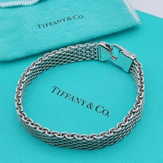 ティファニー(Tiffany & Co.)の【希少】ティファニー　ヴィンテージ　メッシュ　ブレスレット　SV925(ブレスレット)