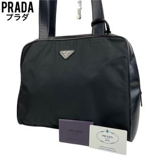 プラダ(PRADA)の✨極美品　PRADA プラダ　ハンドバッグ　ブラック　パテントレザー　黒　手提げ(トートバッグ)