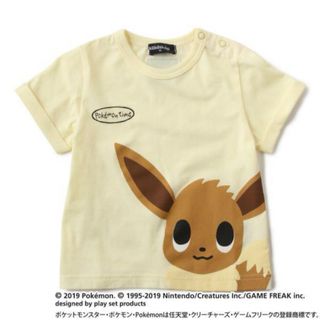 クレードスコープ(kladskap)の【新品タグ付】ポケモンコラボTシャツ イーブイ 90cm(Tシャツ/カットソー)