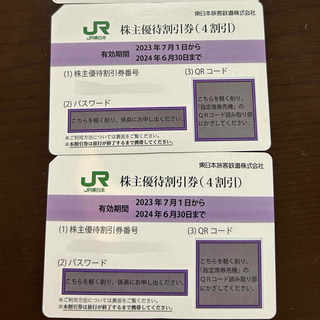 東日本旅客鉄道 株主優待 株主優待割引券 2枚(その他)