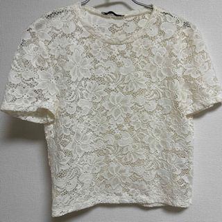 ザラ(ZARA)のzara ザラ レース トップス(シャツ/ブラウス(半袖/袖なし))