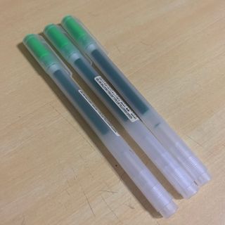 MUJI (無印良品) - 無印良品　ゲルインキボールペン　黄緑