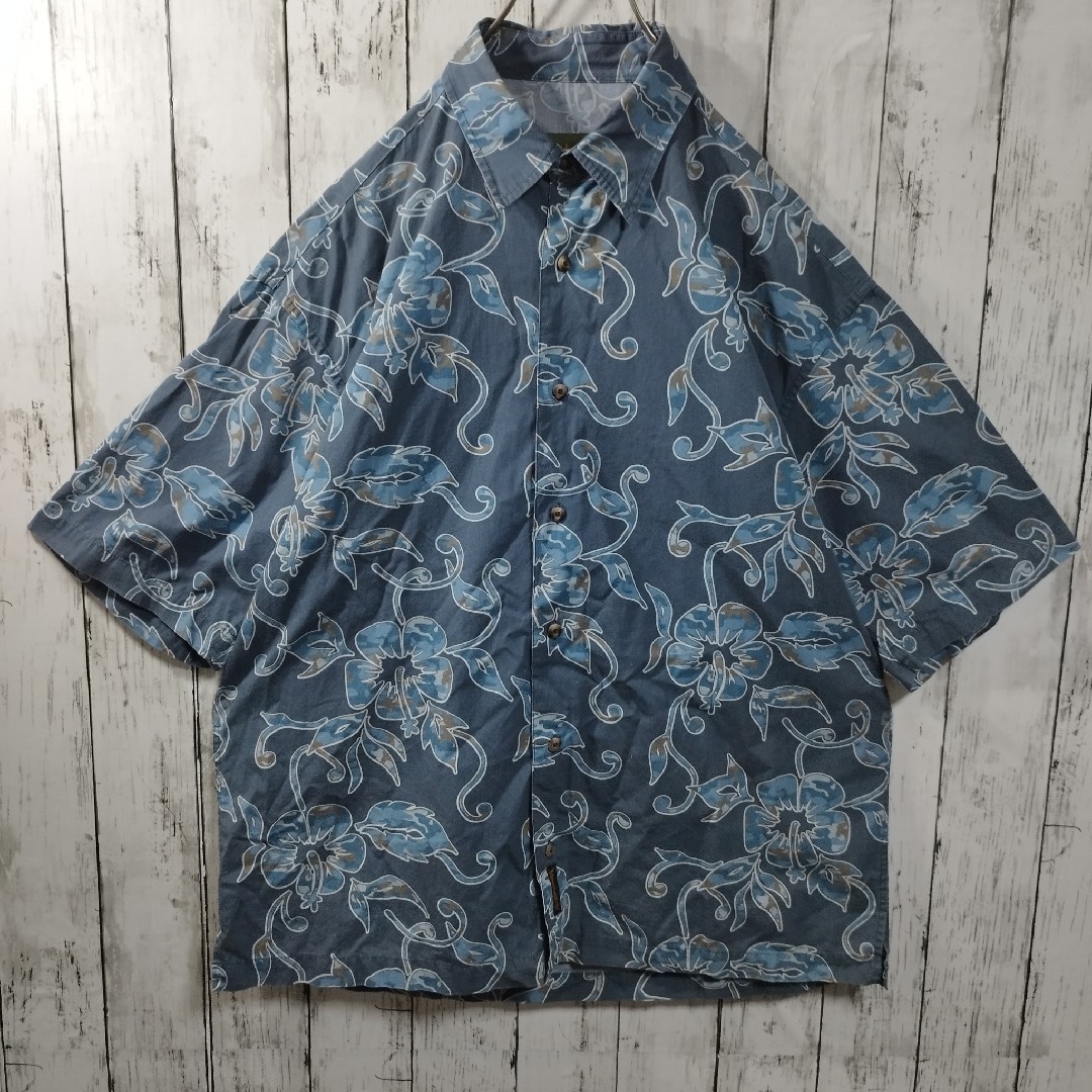 Timberland(ティンバーランド)の【Timberland】Patterned Aloha Shirt　D790 メンズのトップス(シャツ)の商品写真