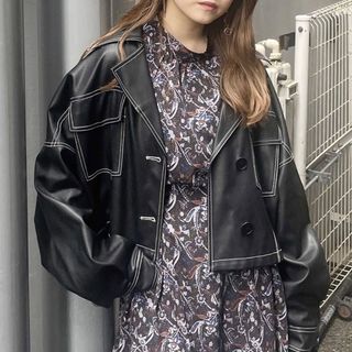 MURUA - ルーズフェイクムートンジャケット レディース ボアの通販 by MURUA - ルーズフェイクムートンジャケット レディース ボアの通販 by