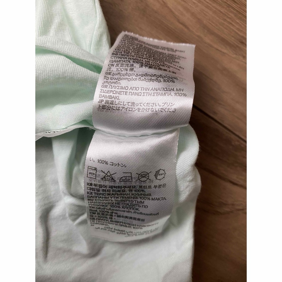 H&M(エイチアンドエム)のアナと雪の女王　Tシャツ ミントグリーン キッズ/ベビー/マタニティのキッズ服女の子用(90cm~)(Tシャツ/カットソー)の商品写真