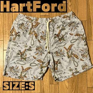 ハートフォード(HARTFORD)のHartFord アロハ柄サーフ＆タウンユースショーツ Sサイズ - 美品(ショートパンツ)