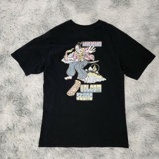 ボルコム(volcom)の00s VOLCOM ボルコム 浮世絵 歌舞伎 sk8 スケボー Tシャツ 黒ブ(Tシャツ/カットソー(半袖/袖なし))